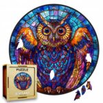 Puzzle Drewniane Sowa 150 el. Układanka dla Dorosłych Premium Zwierzęta v.9