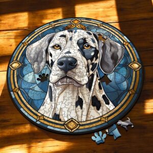 Puzzle Drewniane Pies 217 el. Układanka dla Dorosłych Premium Zwierzęta v12