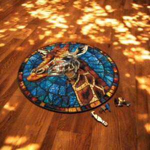 Puzzle Drewniane Żyrafa 224 el. Układanka dla Dorosłych 3D Zwierzęta v.1