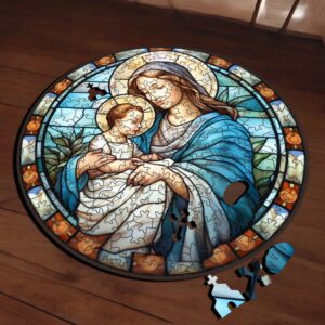 Puzzle Drewniane Maryja 208 el. Układanka dla Dorosłych Katolickie v.16