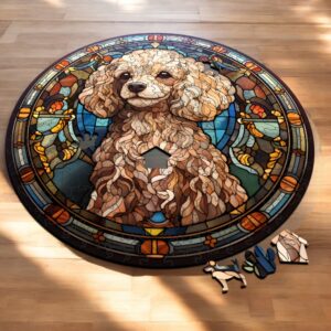 Puzzle Drewniane Pies 217 el. Układanka dla Dorosłych Premium Zwierzęta v21