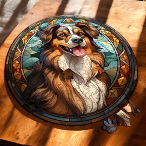 Puzzle Drewniane Pies 217 el. Układanka dla Dorosłych Premium Zwierzęta v.2