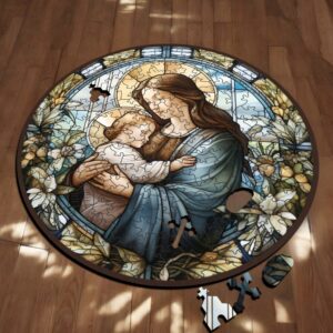 Puzzle Drewniane Maryja 208 el. Układanka dla Dorosłych Katolickie v.17