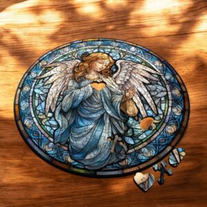 Puzzle Drewniane Anioł 208 el. Układanka dla Dorosłych Katolickie v.27