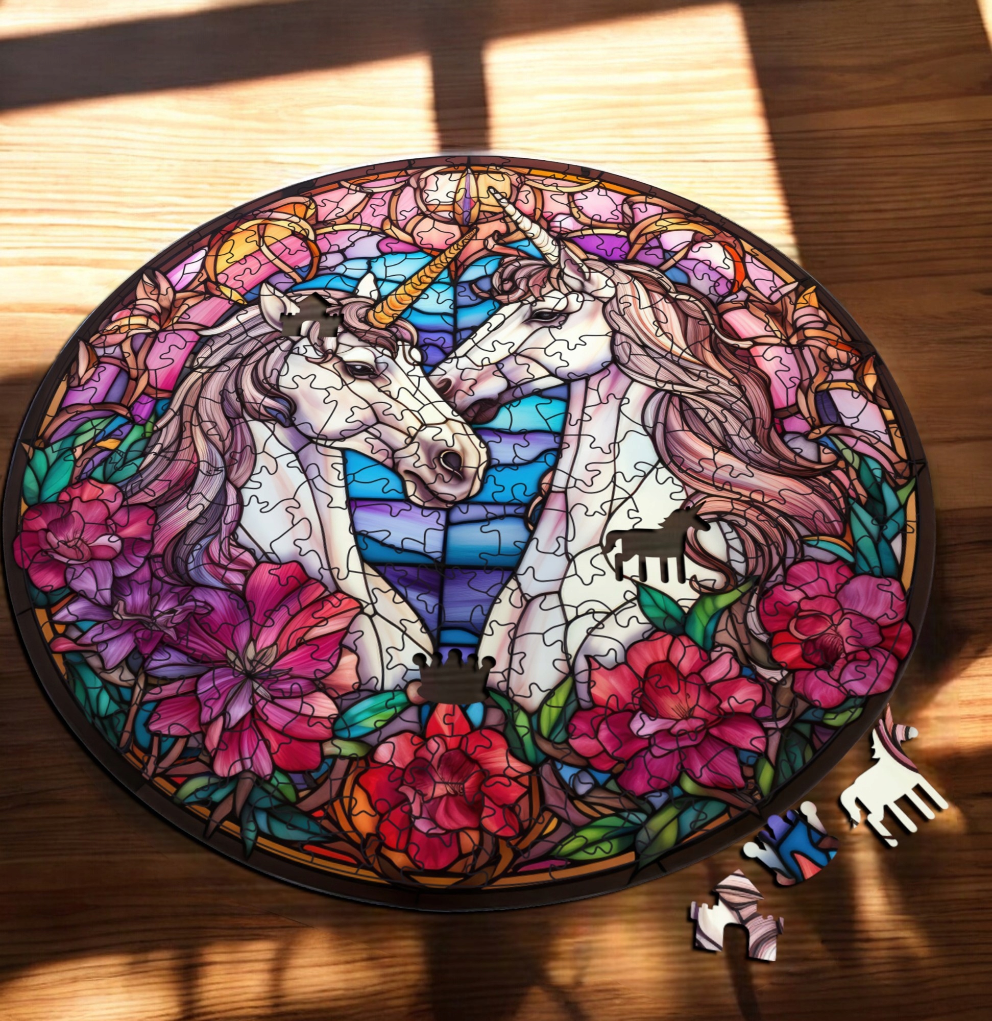 Puzzle Drewniane Jednorożec 217 el. Układanka dla Dorosłych Premium v.17 Puzzle Drewniane Jednorożec 217 el. Układanka dla Dorosłych Premium v.17