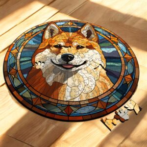 Puzzle Drewniane Pies 217 el. Układanka dla Dorosłych Premium Zwierzęta v25