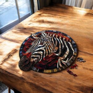 Puzzle Drewniane Zebra 224 el. Układanka dla Dorosłych 3D Zwierzęta v.4