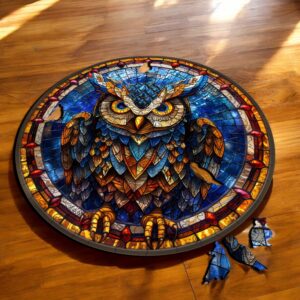 Puzzle Drewniane Sowa 150 el. Układanka dla Dorosłych Premium Zwierzęta v19