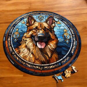 Puzzle Drewniane Pies 217 el. Układanka dla Dorosłych Premium Zwierzęta v16