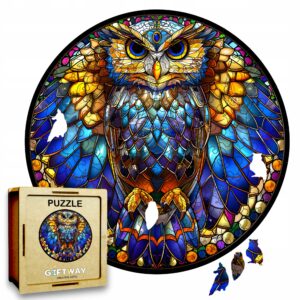 Puzzle Drewniane Sowa 150 el. Układanka dla Dorosłych Premium Zwierzęta v.6