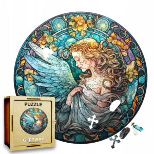 Puzzle Drewniane Anioł 208 el. Układanka dla Dorosłych Katolickie v.3