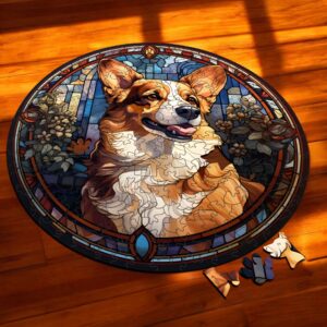 Puzzle Drewniane Pies 217 el. Układanka dla Dorosłych Premium Zwierzęta v26