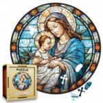 Puzzle Drewniane Maryja 208 el. Układanka dla Dorosłych Katolickie v.16