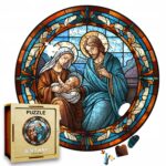 Puzzle Drewniane Stajenka 208 el. Układanka dla Dorosłych Katolickie v.14