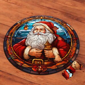 Puzzle Drewniane Święty Mikołaj 217 el. Układanka dla Dorosłych Święta