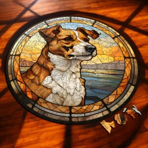 Puzzle Drewniane Pies 217 el. Układanka dla Dorosłych Premium Zwierzęta v19