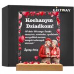 Akrylowa Statuetka na Dzień Babci i Dziadka Miłość Personalizowana Prezent