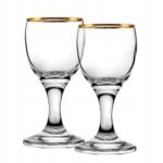 Kieliszki Pozłacane Złote 15ml na Ślub Wesele 2 szt