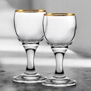 Kieliszki Pozłacane Złote 15ml na Ślub Wesele 2 szt