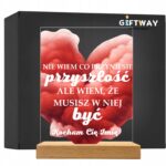 Akrylowa Statuetka Walentynki Dla Par Miłość Personalizowana na Prezent v.4