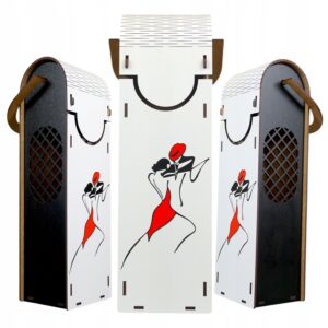 Skrzynka na Wino Alkohol na Urodziny Wesele Ślub na Prezent - Taniec