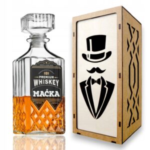 Karafka do Whisky z Imieniem Nadrukiem Prezent 30 40 50 Urodziny dla Faceta