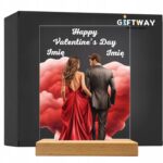 Akrylowa Statuetka Walentynki Dla Par Miłość Personalizowana na Prezent v.2