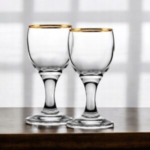 Kieliszki Pozłacane Złote 15ml na Ślub Wesele 2 szt