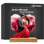 Akrylowa Statuetka na Walentynki Dla Par Miłość na Prezent v.3