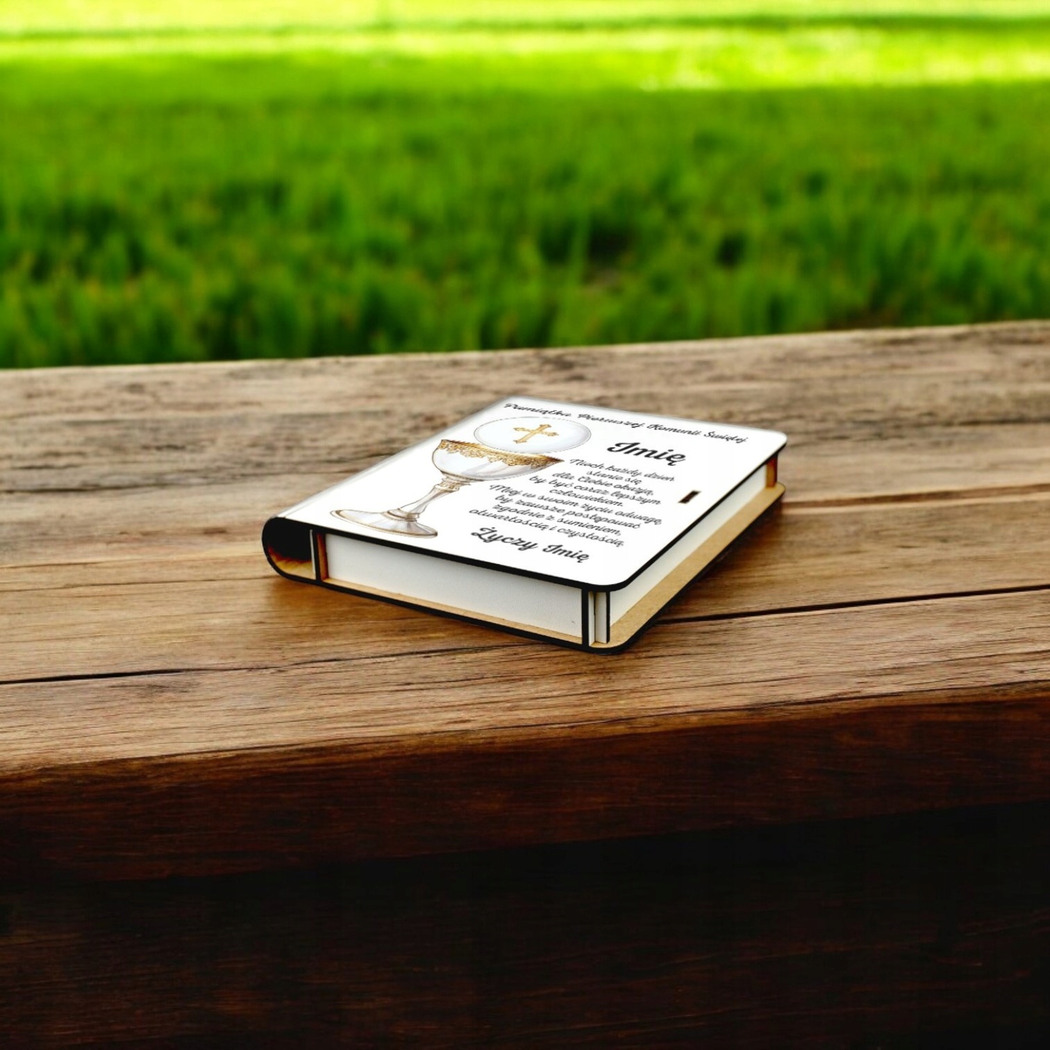 Pudełko na Pieniądze na Komunię Komunia Drewniane Koperta Prezent Imię v.2 Pudełko na Pieniądze na Komunię Komunia Drewniane Koperta Prezent Imię v.2