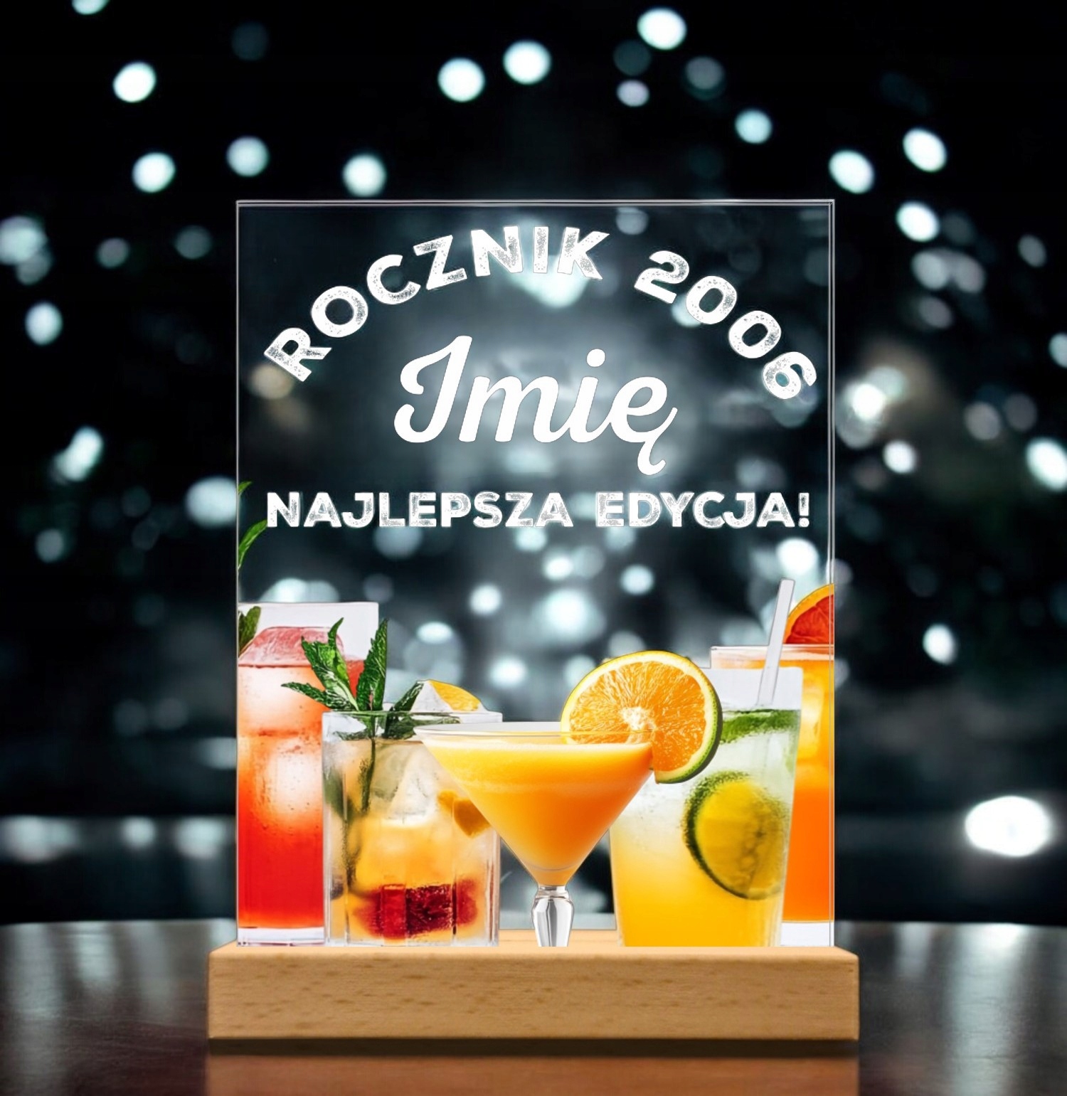 Akrylowa Statuetka z Okazji Urodzin Personalizowana Prezent Akrylowa Statuetka z Okazji Urodzin Personalizowana Prezent