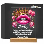 Akrylowa Statuetka z Okazji 18 Urodzin Osiemnastka Korona na Prezent