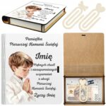 Pudełko na Pieniądze na Komunię Komunia Drewniane Koperta Prezent Imię v.3