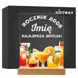 Akrylowa Statuetka z Okazji Urodzin Personalizowana Prezent