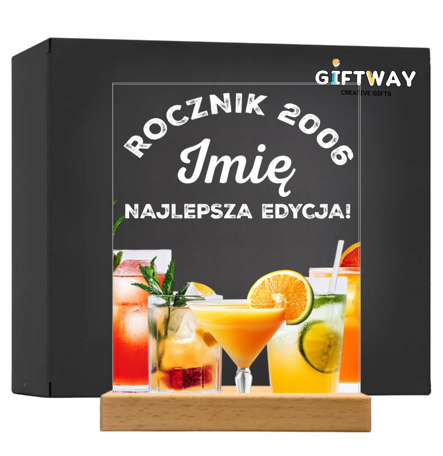 Akrylowa Statuetka z Okazji Urodzin Personalizowana Prezent Akrylowa Statuetka z Okazji Urodzin Personalizowana Prezent