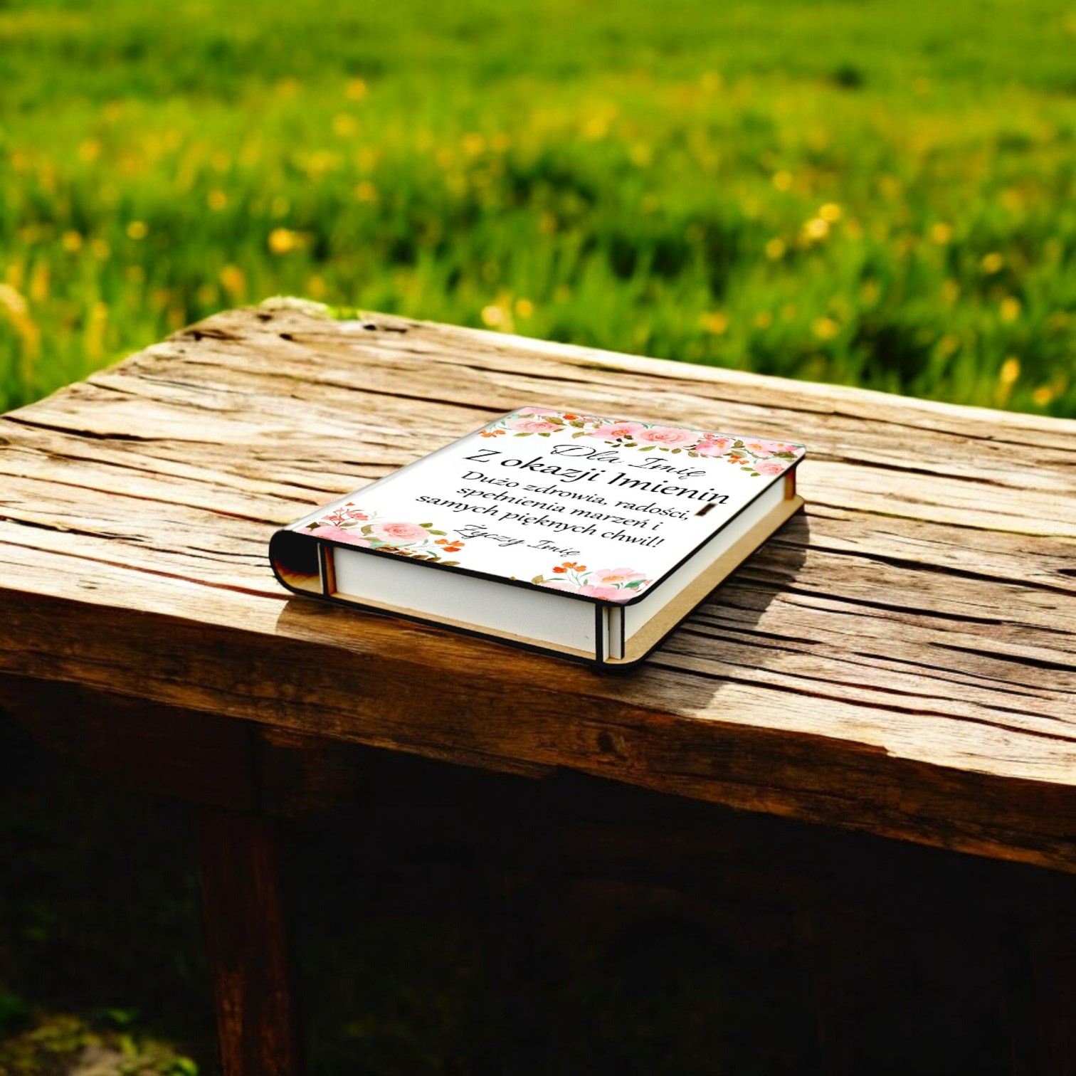 Pudełko na Pieniądze na Imieniny Drewniane Koperta Prezent Imię v.1 Pudełko na Pieniądze na Imieniny Drewniane Koperta Prezent Imię v.1