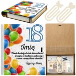 Pudełko na Pieniądze na 18 Osiemnastkę Drewniane Koperta Prezent Imię v.5