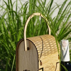 Skrzynka na Wino Ślub z Grawerem Dla Pary Młodej