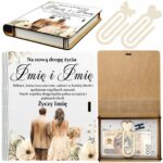 Pudełko na Pieniądze na Ślub Ślubne Drewniane Koperta Prezent Imię v.5