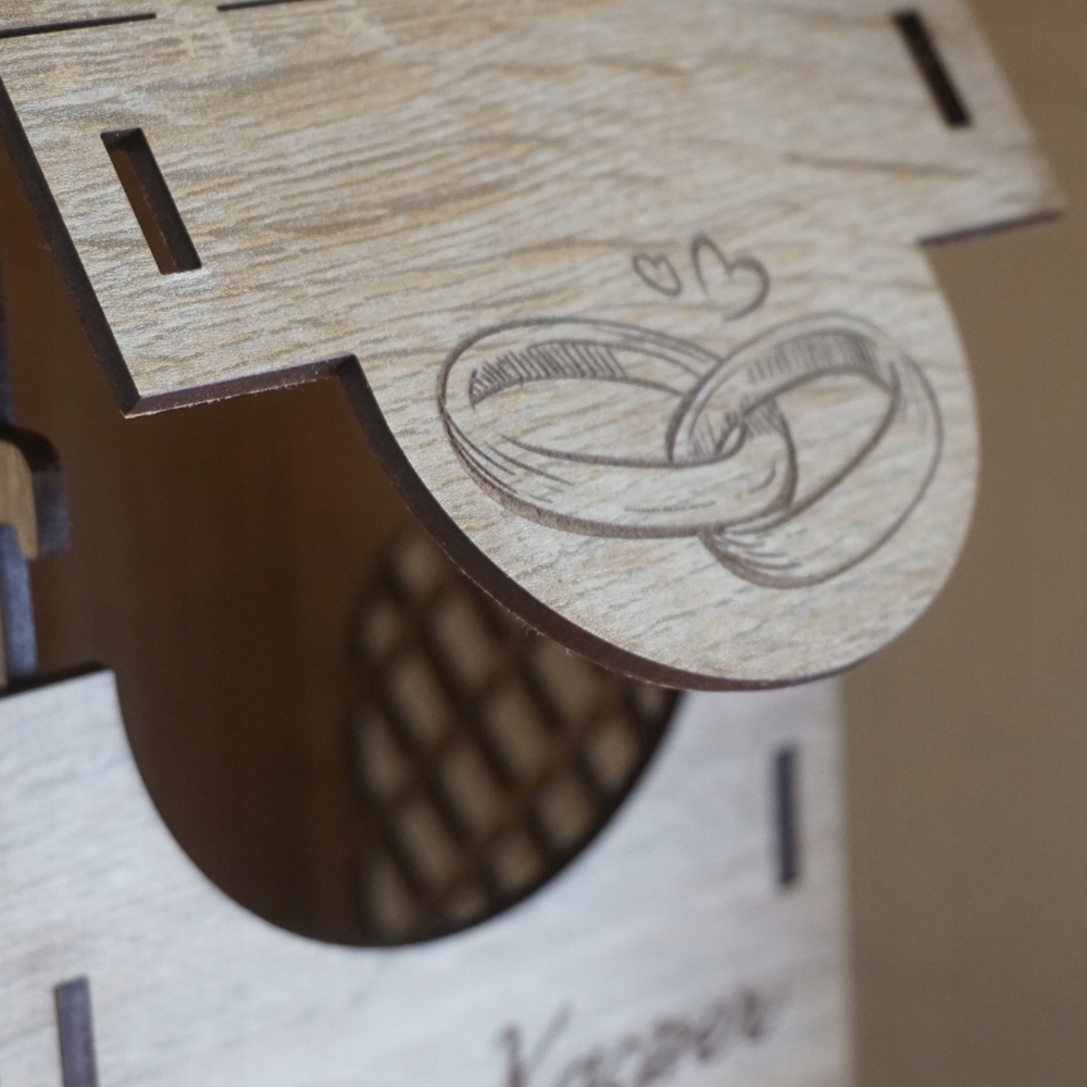 Skrzynka na Wino Ślub z Grawerem Dla Pary Młodej + Pudełko na Pieniądze Skrzynka na Wino Ślub z Grawerem Dla Pary Młodej + Pudełko na Pieniądze