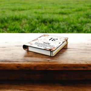 Pudełko na Pieniądze na 18 Osiemnastkę Drewniane Koperta Prezent Imię v.3