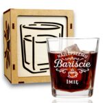 1 szklanka z grawerem dla baristy z balonami i ozdobami 1 sdwa0260