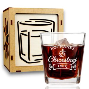 1 szklanka z grawerem dla chrzestnej ze wstazka 1 sdwa0333