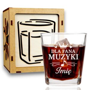 1 szklanka z grawerem dla fana muzyki z sercami i korona 1 sdwa0629