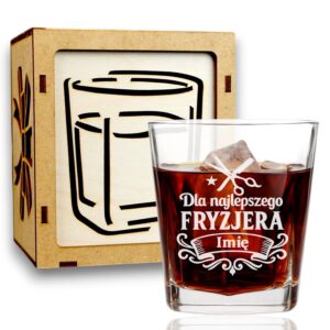 1 szklanka z grawerem dla fryzjera, barbera ze wstazka 1 sdwa0531