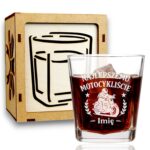 1 szklanka z grawerem dla motocyklisty z balonami i ozdobami 1 sdwa0618