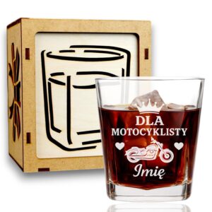 1 szklanka z grawerem dla motocyklisty z sercami i korona 1 sdwa0617