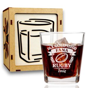 1 szklanka z grawerem dla fana rugby ze wstazka 1 sdwa0705