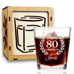1 szklanka z grawerem na 80 urodziny z laurem 2 sdwa0119
