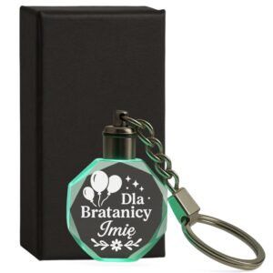 1 brelok z imieniem dla bratanicy z balonami i ozdobami 1 brld0092